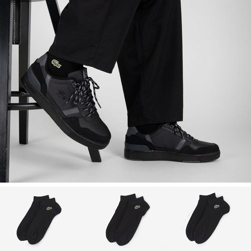 Chaussettes X3 Quarter Logo Noir - Enfant -