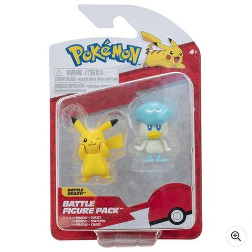 Pokémon 5cm Battle Figure 2-Pack - Quaxly & Pikachu