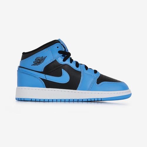 Air Jordan 1 Mid Bleu/noir