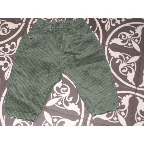 Pantalon Velours Kaki 18 Mois