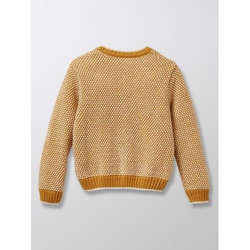 Cardigan Bicolore Laine Et Mohair Fille (Cyrillus)
