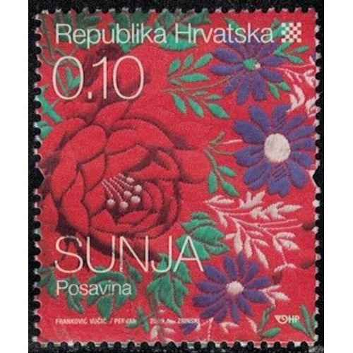 Croatie 2008 Used Costume Folklorique De Sunja Motifs Y&t Hr 818 Su
