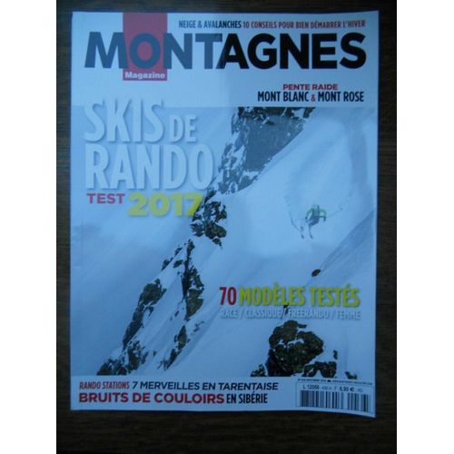 Montagnes Magazine N436 Novembre 2016 Skis De Rando