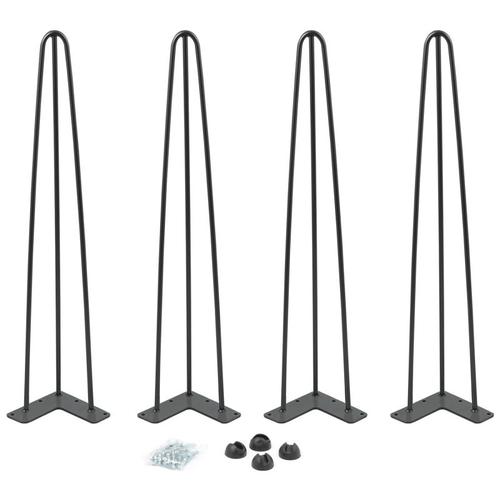 Lot De 4 Pieds Épingle 71 Cm Pour Table Design Industriel