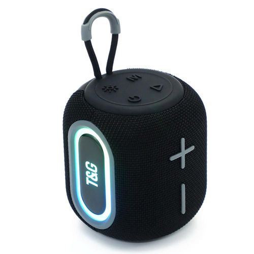 Enceinte Bluetooth LED Portable Avec Super Bass Et Lumière Ambiante Rouge YONIS