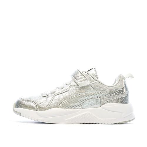 Baskets Argenté Fille Puma Ray Metallic