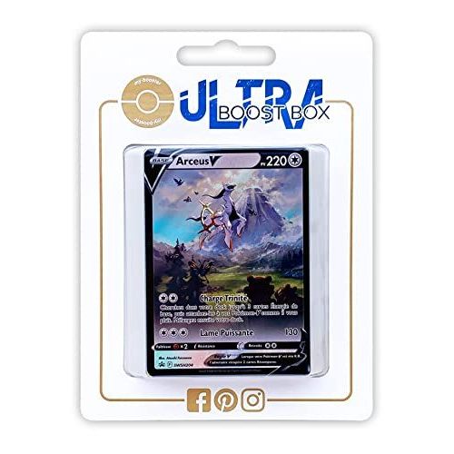 Arceus V Swsh204 Full Art Alternative - Ultraboost X Epée Et Bouclier 9 - Stars Étincelantes - Coffret De 10 Cartes Pokémon Françaises