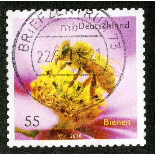 Timbre Oblitéré Deutschland, Bienen, 2010, 55