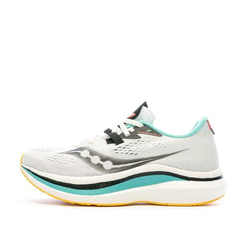 Chaussures De Running Blanc/Turquoise/Orange Homme Saucony Endorphin Pro 2 - 40