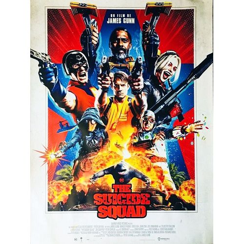 The Suicide Squad - Véritable Affiche De Cinéma Roulée - Format 40x60 Cm - De James Gunn Avec Margot Robbie, Idris Elba, John Cena, Joel Kinnaman, Sylvester Stallone - 2021
