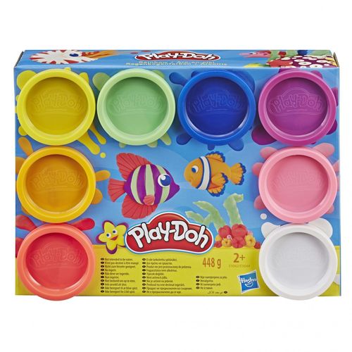 Hasbro Play-Doh 8 Pots Couleurs Arc-En-Ciel