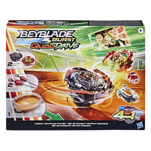 Beyblade Burst Quaddrive Set De Combat Cosmic Vector