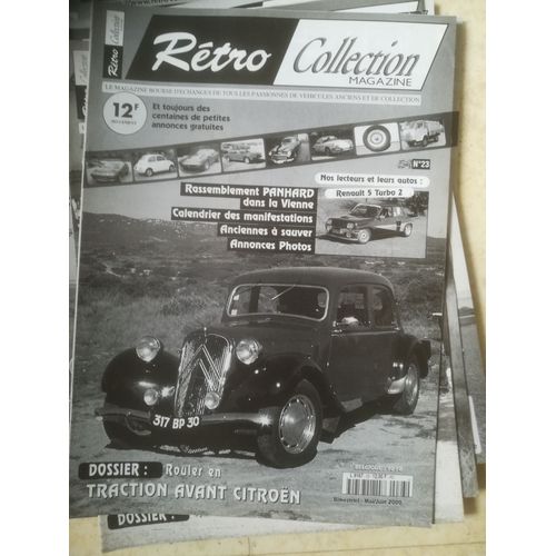 Retro Collection 23 De 2000 Citroen Traction 7c Berline,Renault 5 Turbo 2