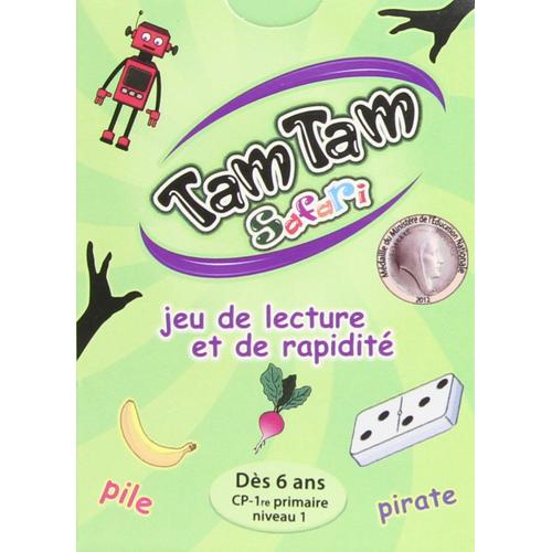 Jeu De Cartes Tam Tam Safari Cp Niveau 1 Dès 6 Ans - Jeu De Lecture Et De Rapidité