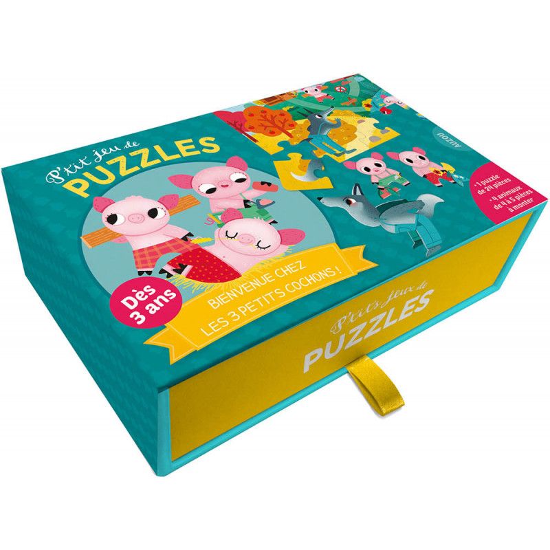 P'tits Jeux P'tit Jeu De Puzzles - Bienvenue Chez Les 3 Petits Cochons !