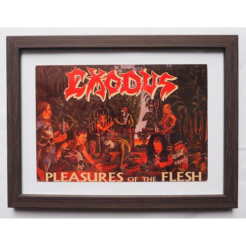 Exodus "Pleasures Of The Flesh", Carte Postale De Collection, Encadrée, Vintage, Décoration, Metallica