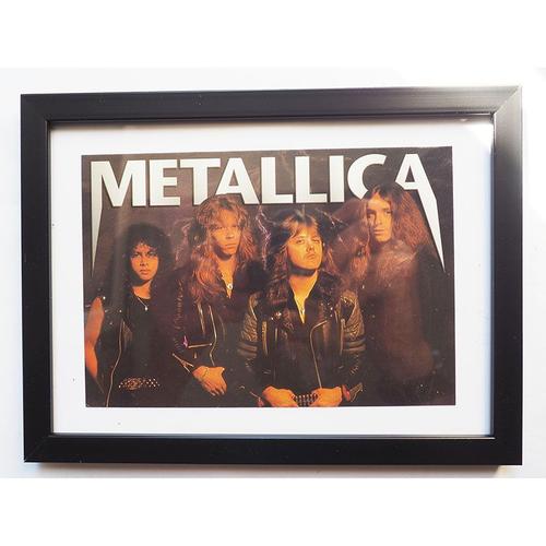 Metallica "Band - Session Photo Ride The Lightining ", Carte Postale De Collection, Encadrée, Vintage, Décoration