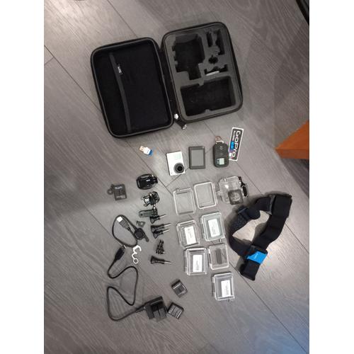 Go pro Hero3+, ecran lcd, télécommande, housse, chargeur batteries, arnais,