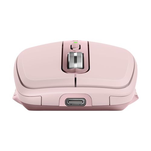Logitech MX Anywhere 3 - Souris - laser - 6 boutons - sans fil - 2.4 GHz, Bluetooth - récepteur sans fil USB - rose