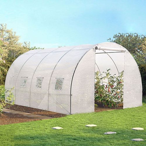 Serre Tunnel De Jardin 12 M Blanche Gamme Maraîchère Zebra 4x3m