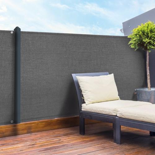 Brise Vue Renforcé 1 X 10 M Gris 90 Gr/M² Classique