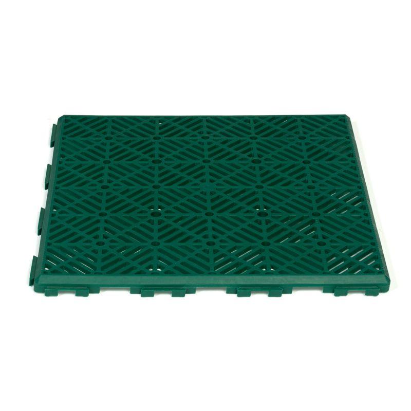 Lot De 10 Dalles Caillebotis De Jardin Vert 29.5x29.5 Cm - 8