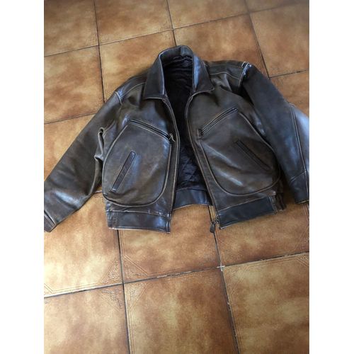 Blouson Aviateur Homme Cuir Véritable