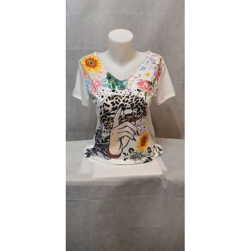 T-Shirt Ete Femme Multicolore Go Pomelo Paris Taille Unique