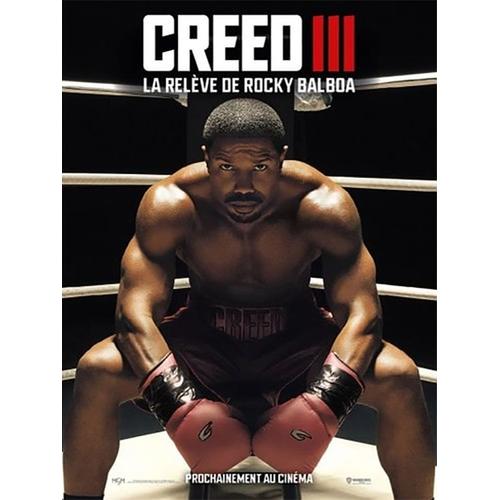 Creed 3 : La Relève De Rocky Balboa - Véritable Pré-Affiche De Cinéma Roulée - Format 120x160 Cm - De Denis Villeneuve Avec Michael B. Jordan, Jonathan Majors, Tessa Thompson, Phylicia Rashad - 2023