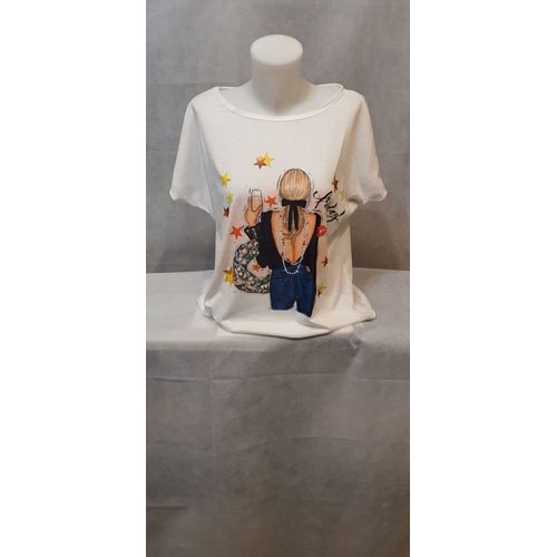 T-Shirt Ete Multicolore Femme Go Pomelo Paris Taille Unique