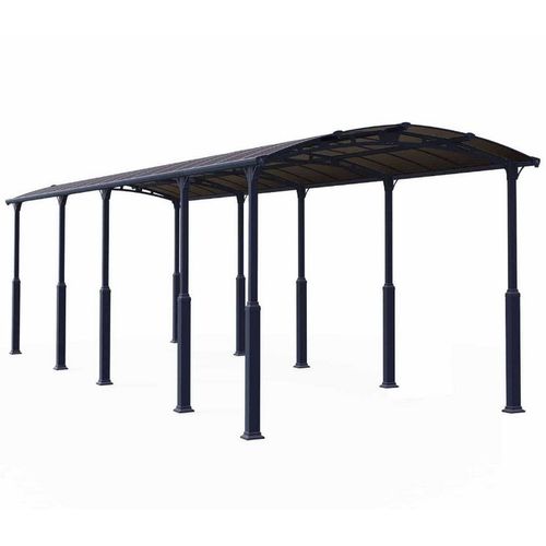 Palram - Carport 38.5m² Gris Anthracite 705916