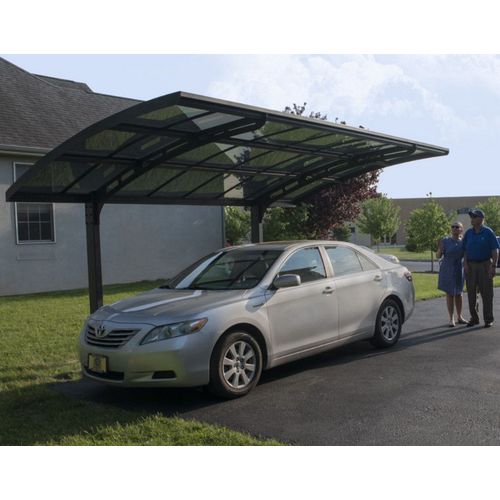 Palram - Carport Simple 14.3m² Gris Anthracite 704229