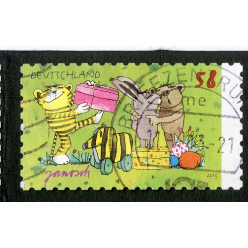 Timbre Oblitéré Deutschland, Janosch, 2013, 58
