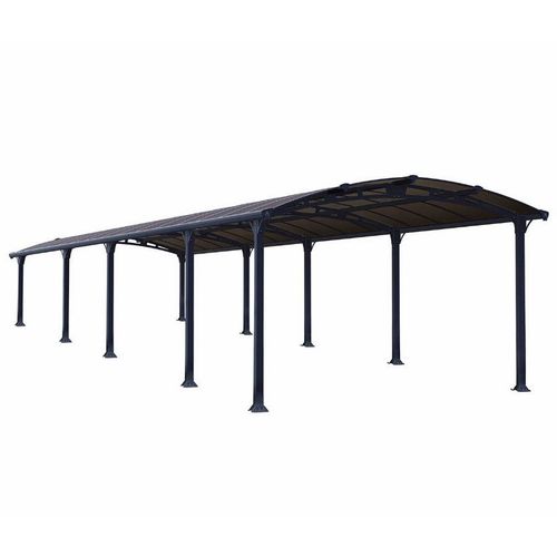 Palram - Carport 38.5m² Gris Anthracite 704395