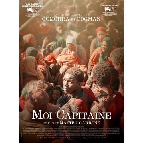 Moi Capitaine - Affiche Originale De Cinéma - Format 40x60 Cm - Un Film De Matteo Garrone Avec Seydou Sarr, Moustapha Fall, Issaka Sawadogo, Hichem Yacoubi, Doodou Sagna - Année 2024