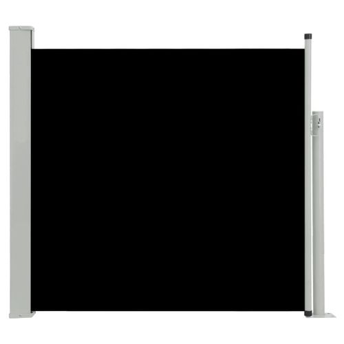 Auvent Paravent Store Brise-Vue Latéral Rétractable De Patio Jardin Terrasse Balcon Protection Visuelle Écran 170 X 300 Cm Noir Helloshop26 02_0007317