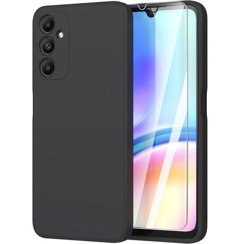 Coque Pour Samsung Galaxy A05s 4g Silicone Noir + Verre Trempe Little Boutik©