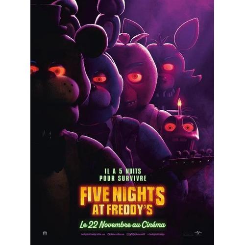 Five Nights At Freddy S - Affiche Originale De Cinéma - Format 40x60 Cm - Un Film De Emma Tammi Avec Josh Hutcherson, Piper Rubio, Elizabeth Lail, Matthew Lillard - Année 2023