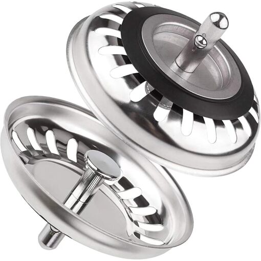 Jgd-2pcs Filtre Évier Cuisine Ø 79 Mm,Bouchon Evier Cuisine Inox,Fi...