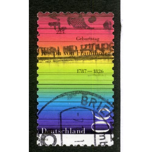 Timbre Oblitéré Deutschland, Joseph Von Fraunhofer 1787-1826, 2012, 90