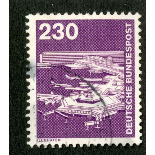 Timbre Oblitéré Deutsche Bundespost, Flughafen, 230