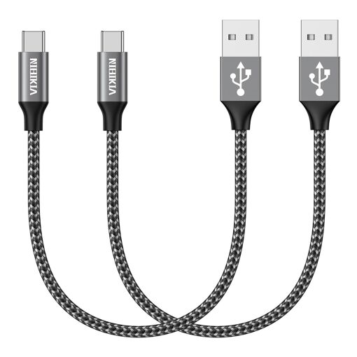 JGD-Câble USB C 2Pack/0.5M Cable USB C Charge Rapide Nylon Cable US...