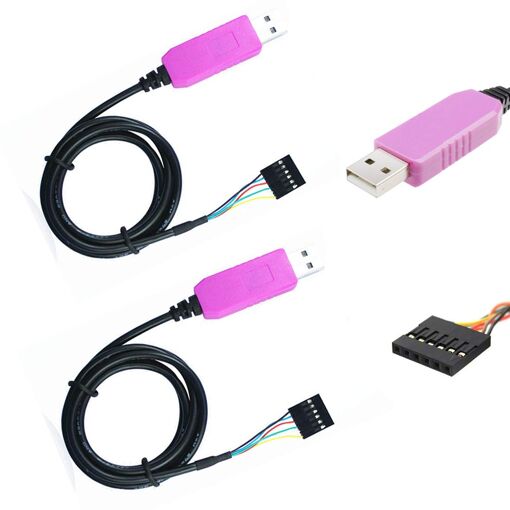 JGD-2pcs PL2303HXD USB vers RS232 USB vers TTL USB vers UART Câble ...