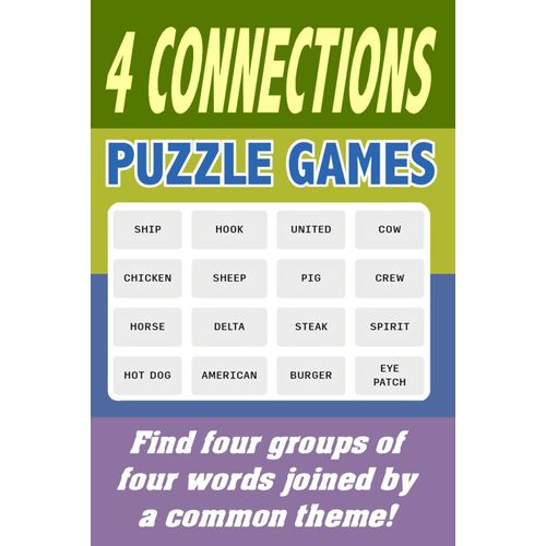 4 Connections Puzzle Games: Find Four Groups Of Four Words Joined By A Common Theme!
