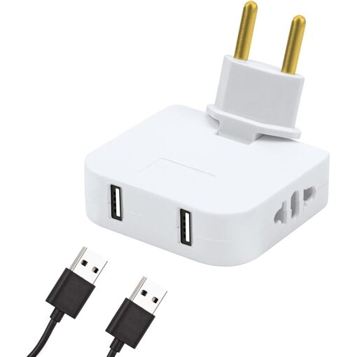 Prise Plate Derriere Meuble, avec 2 Prises de 220 V et 2 USB, Prise...