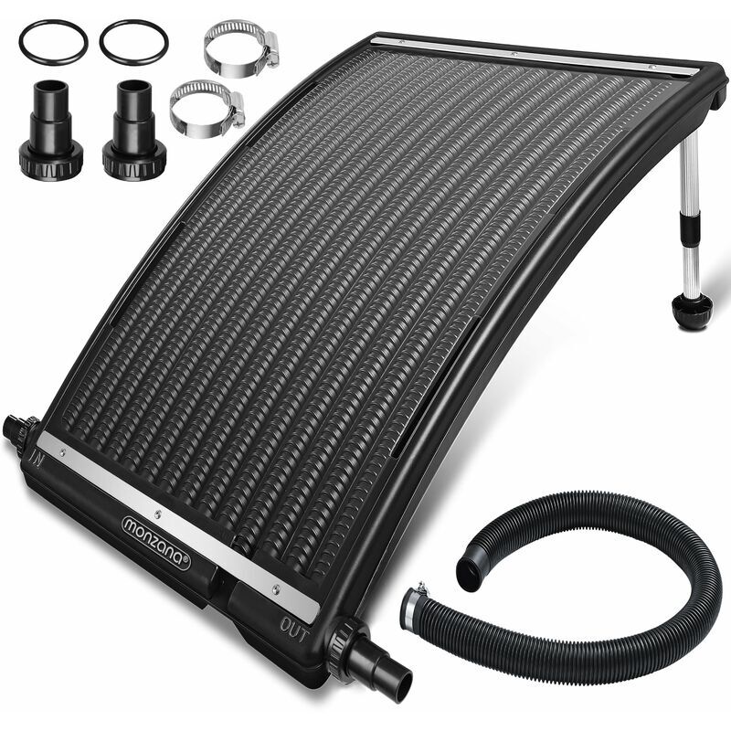 Panneau De Chauffage Solaire 112x55x14cm 10.000l/h R&eacute;glable 32/38mm Raccord Pehd