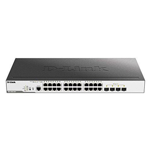 D-Link DGS 3000-28LP - Commutateur - Géré - 24 x 10/100/1000 (PoE) + 4 x SFP - Montable sur rack - PoE (193 W)