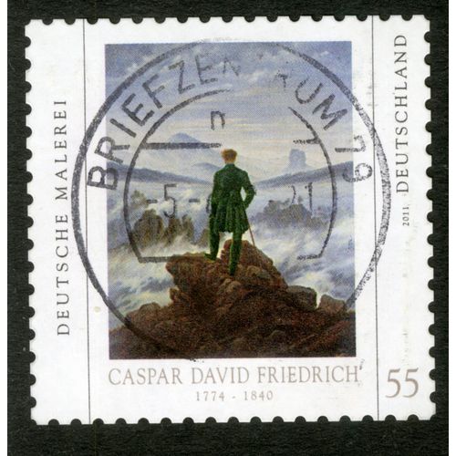 Timbre Oblitéré Deutschland, Caspar David Friedrich 1774-1840, Deutsche Malerei, 2011, 55