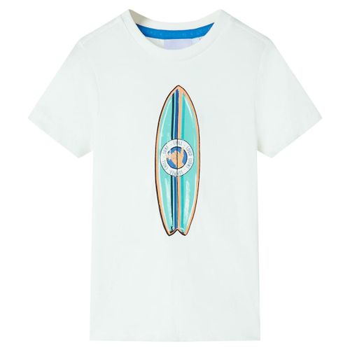 T-Shirt Pour Enfants Avec Manches Courtes Écru 104