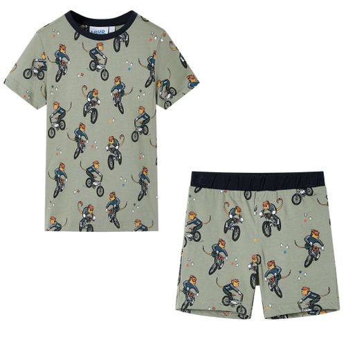 T-Shirt Pour Enfants Avec Manches Courtes Kaki 140